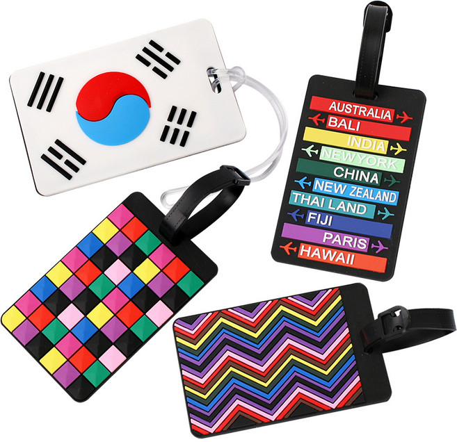 트래블킨 PVC 캐리어 네임택 4종 세트