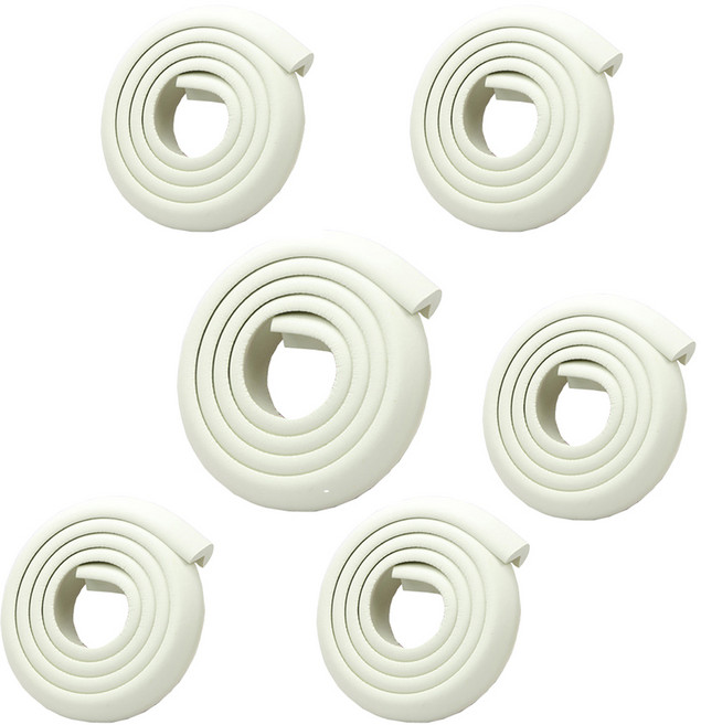 코코맘 일반형 모서리보호대 2m, 다크화이트, 6개