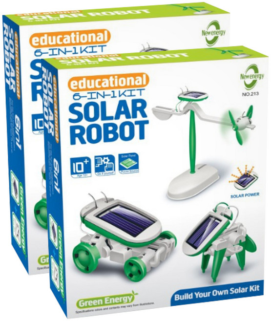 빅드림 태양광 로봇만들기 그린 교구, 2개입