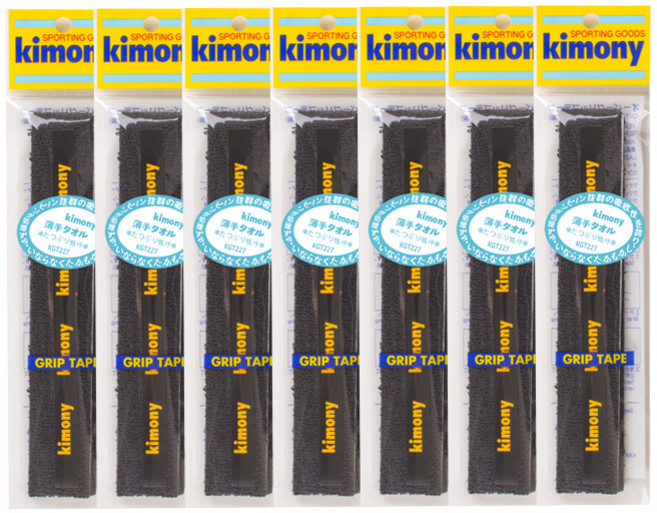 키모니 뉴 타올 배드민턴 그립 KGT227, 블랙, 7개