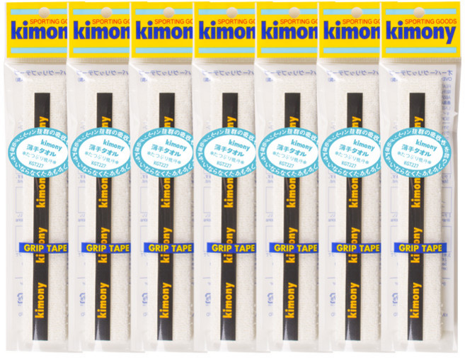 키모니 배드민턴 뉴 타올그립 KGT227 7p, 화이트, 7개