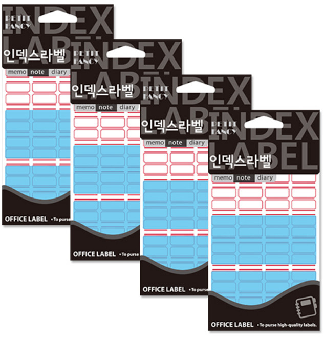 Petit Fancy 覆膜索引標籤貼紙 20-F101, 標籤式, 4包, 15張, 23 x 28mm