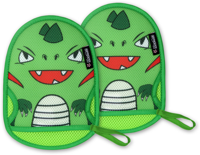 마니또 쥬쥬 유아 목욕장갑, 다이노소어(어덜트), 2개