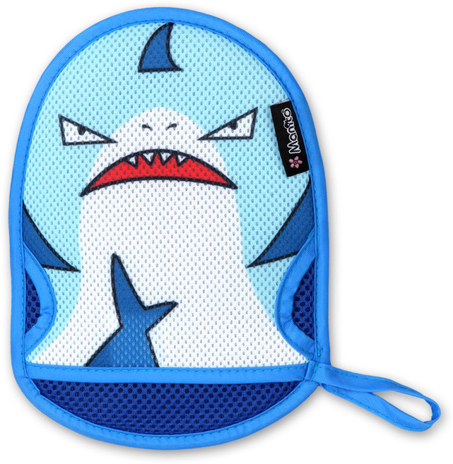 마니또 쥬쥬 유아 목욕장갑, 샤크(어덜트), 1개