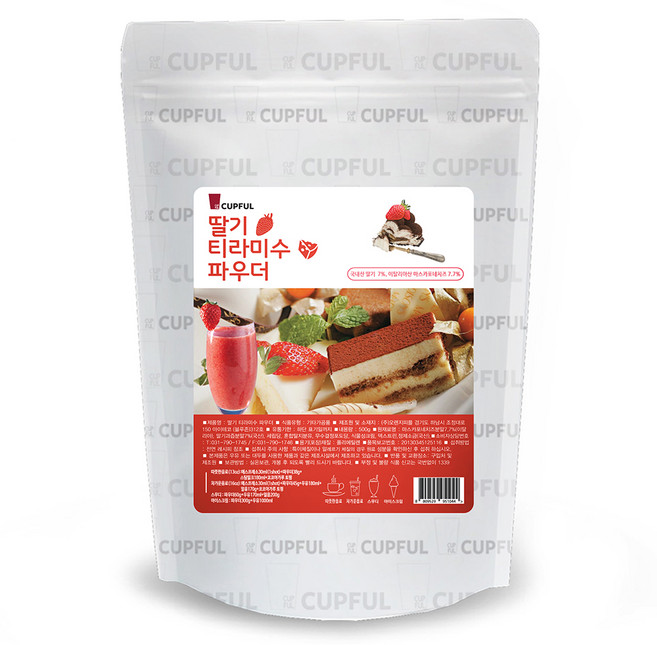 컵풀 딸기 마스카포네 티라미수 파우더, 500g, 1개, 1개입, 500g