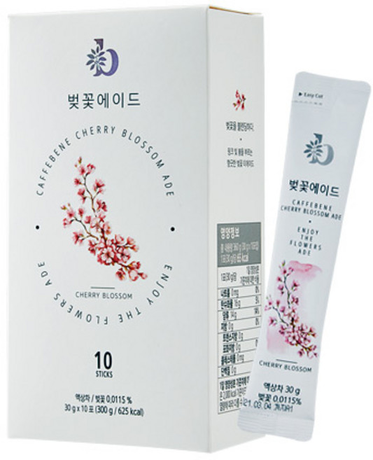 카페베네 벚꽃에이드, 30g, 10개입
