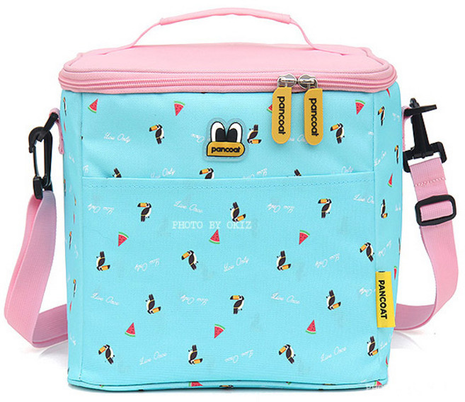 팬콧 트로피칼사각 도시락 보냉가방 P18B07, 민트, 1개