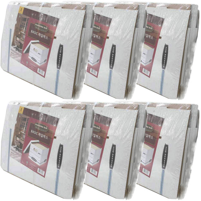 펠로우즈 뱅커스박스 Basic 파일박스 2p x 6개, 혼합 색상
