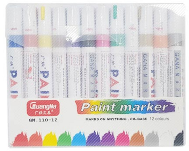 페인트마카 세트, 12색, 1세트