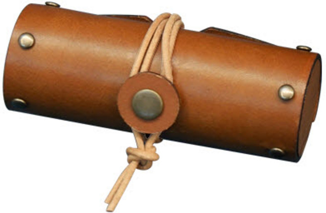 블랑쉐나인 도장꾹 가죽 도장 케이스, 브라운