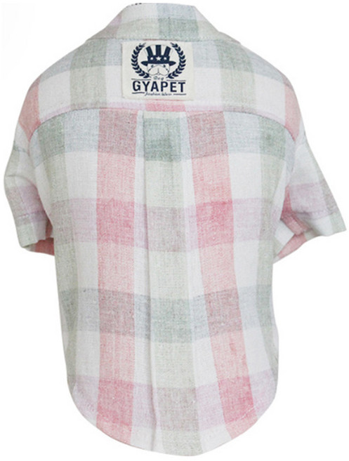 리빙조이 썸머 남방 반려동물 옷, 화이트, 1개