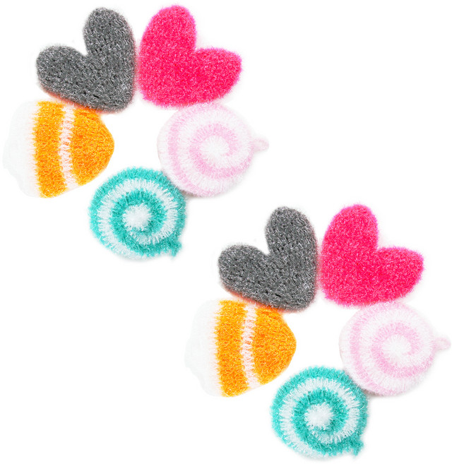 유하우스 난달라 2겹 아크릴수세미, 5개입, 2세트