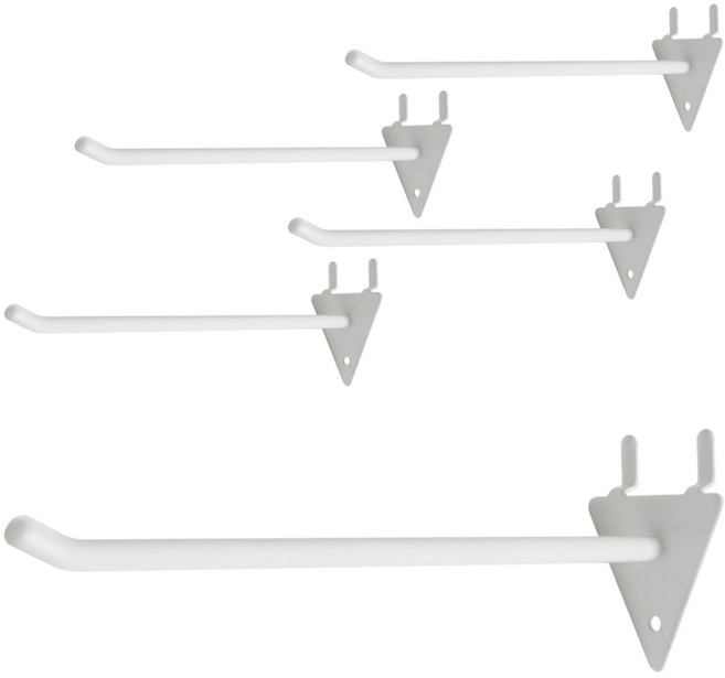 까사마루 매직 타공판 후크 대 150mm, 5개, 화이트