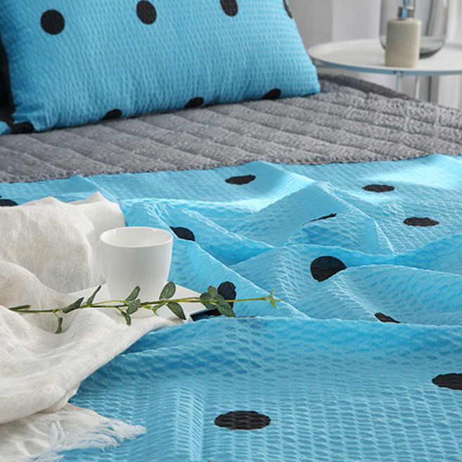 아임리빙 블링 시어서커 홑이불 배덮개용, 브릭도트