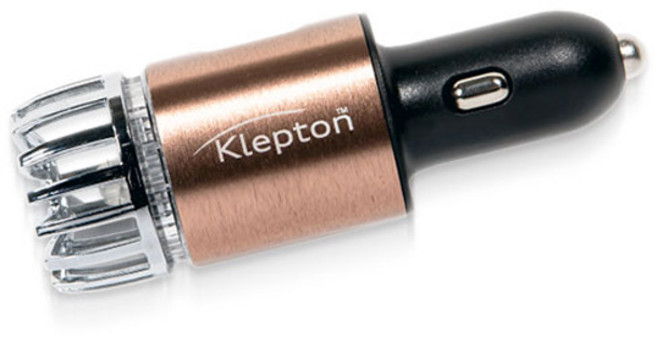 클렙튼 차량용 공기청정기 듀얼USB 메탈코퍼, 본품