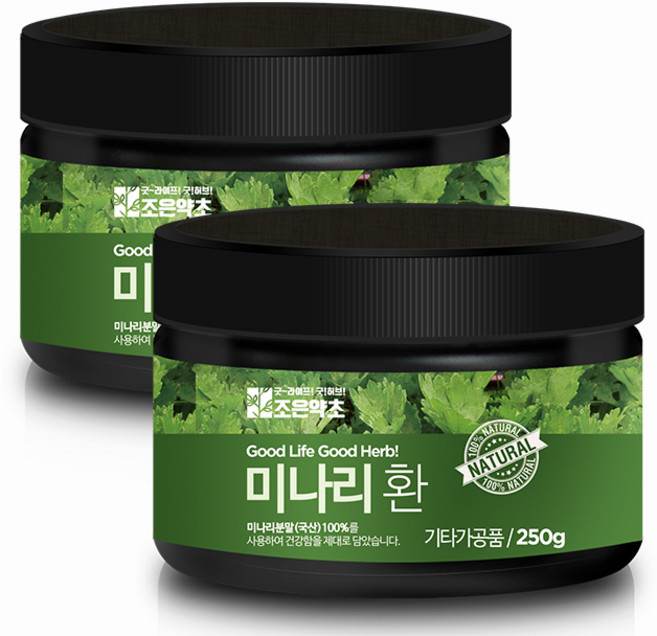 조은약초 프리미엄 미나리환, 250g, 2개