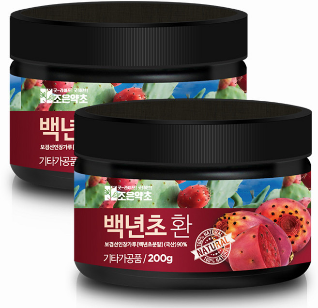 조은약초 프리미엄 백년초환, 2개, 200g