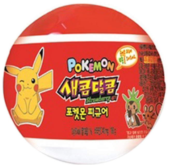 크라운 새콤달콤 포켓몬볼 피규어, 12g, 1개