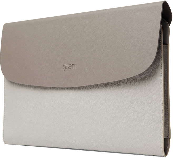 뉴비아 LG그램전용 노트북 파우치, BROWN + BEIGE, 1개