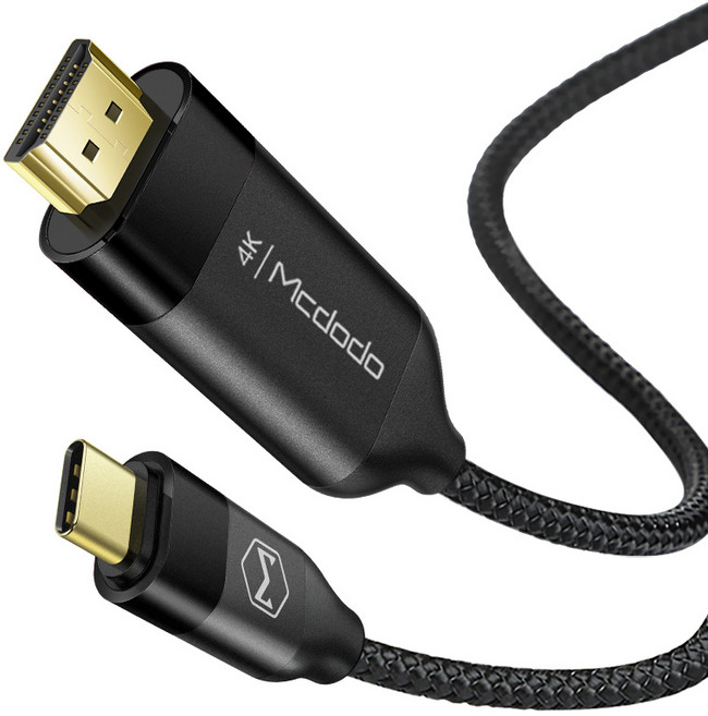 맥도도 C타입 to HDMI 미러링 케이블, 블랙, 1개