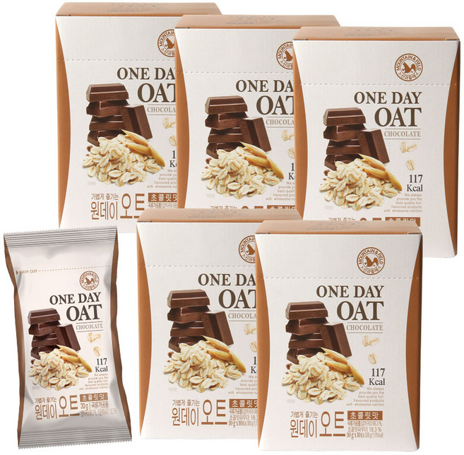 산과들에 원데이오트 초콜릿맛 10p, 300g, 5개