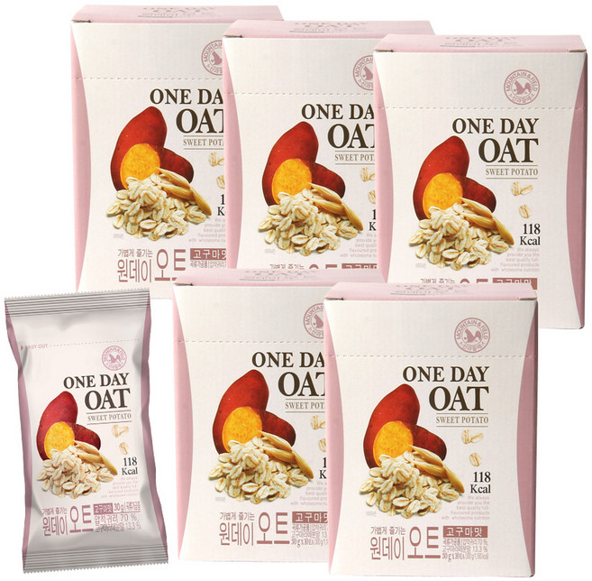 산과들에 원데이오트 고구마맛 10p, 300g, 5개입
