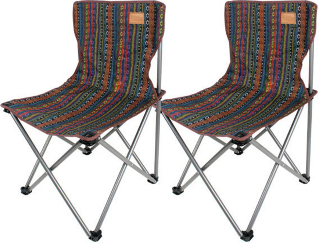 벅703 페어아일 캠핑의자, 혼합 색상, 2개