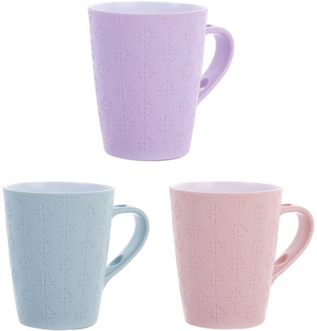 더자카 블로섬스노우 양치컵 Y247LBBT166, 랜덤 발송, 3개입