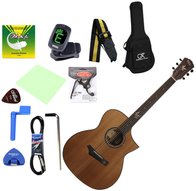 고퍼우드 어쿠스틱 기타 + 구성품 11종, i-320RCE, Roasted, 1개