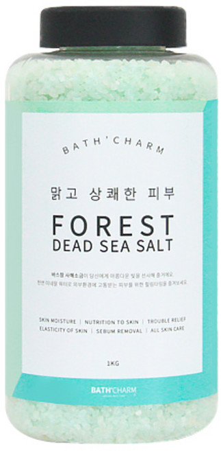 바스참 사해소금 포레스트 용기형, 1kg, 1개