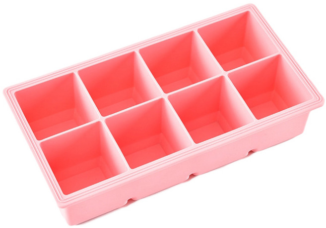 YN 큐브002 실리콘 아이스트레이, 핑크