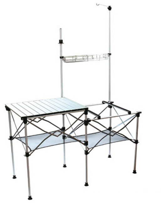 마운틴이큅먼트 알루미늄 롤 키친 테이블, 혼합 색상