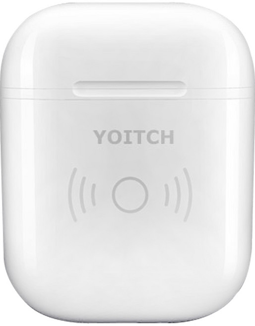 요이치 에어팟 무선충전케이스 Rise, YC-APWC400, 화이트