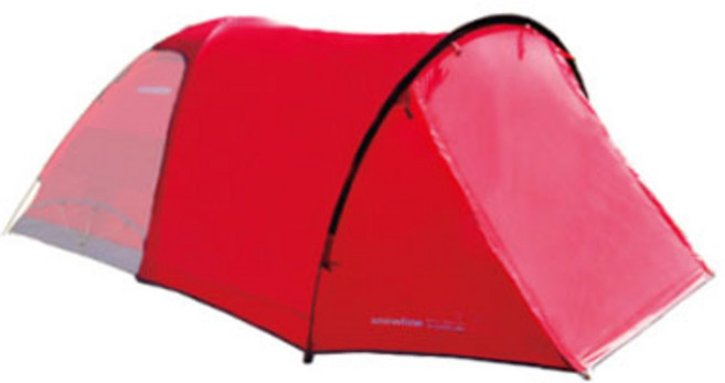 스노우라인 쉘터돔 4p 베스티블 텐트, 레드