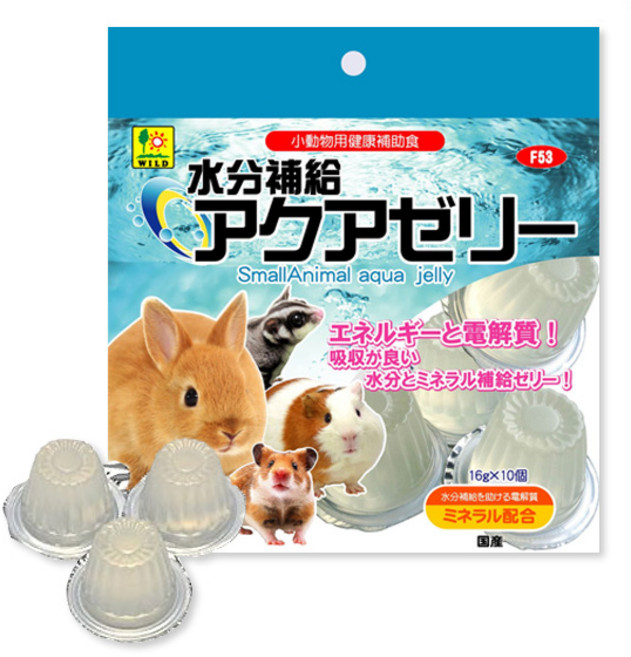 와일드산코 소동물 아쿠아 젤리 F53 간식 10p, 160g, 1개