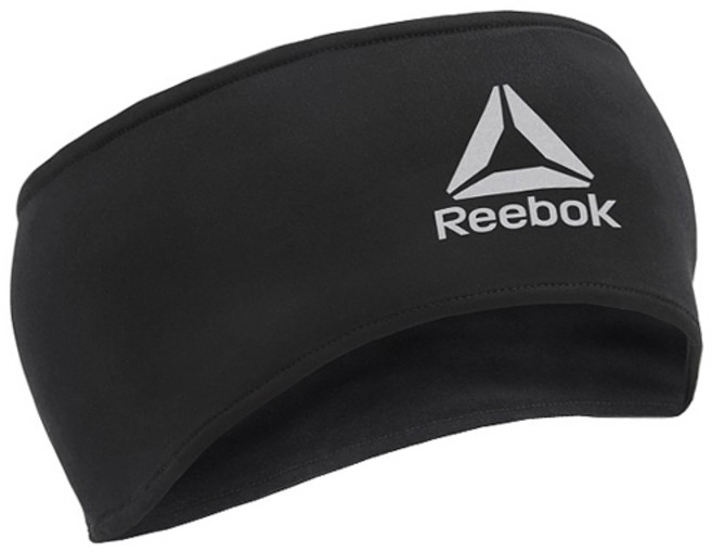리복 러닝 헤드밴드 RRAC-10126, 블랙 + 실버, 1개