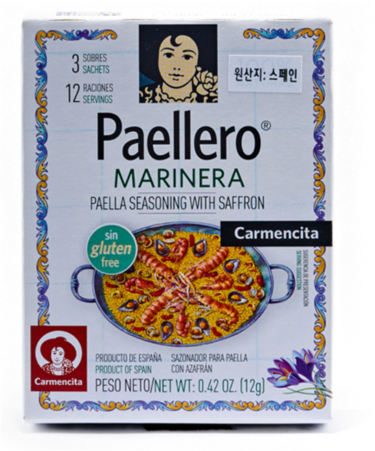 카르멘시타 씨푸드 빠에야 시즈닝, 12g, 1개