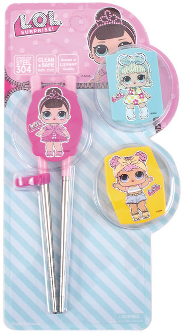 릴팡 LOL서프라이즈 트리오체인지 교정용 젓가락 2단계, 혼합 색상, 1개