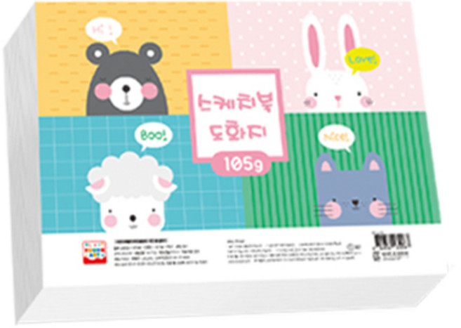 영아트 스케치북 도화지 105g, 8절, 250매, 1개