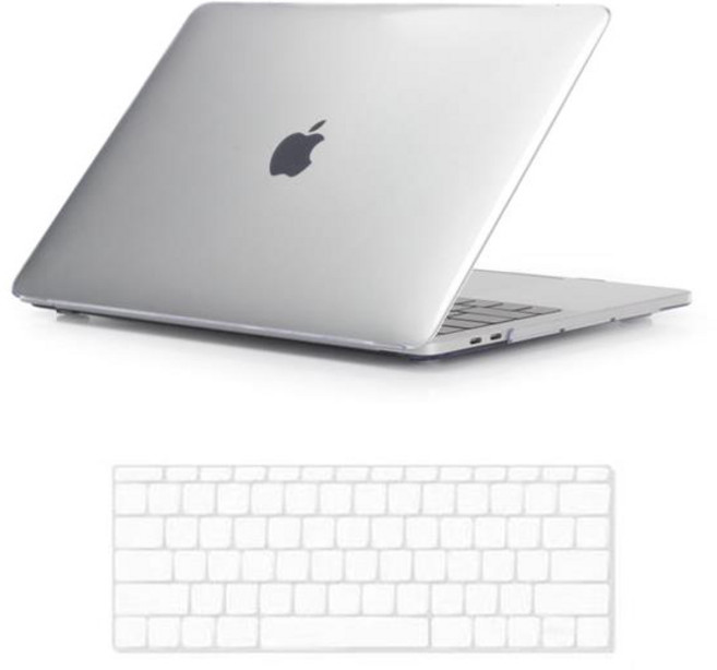 뉴비아 맥북용 키스킨 투명 + 크리스탈 하드케이스 투명 맥북프로레티나13 A1502, 혼합 색상, 1세트