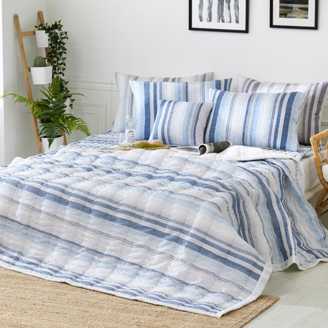 바니루이스 스틸 시어서커 리플 누비이불, 네이비