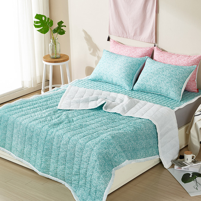 보드래 미스트 시어서커 리플 누빔이불 세트