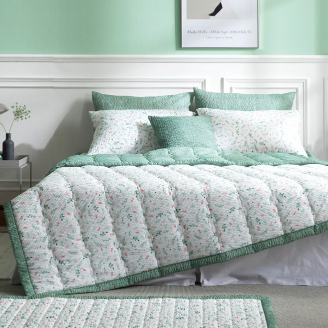 바니루이스 플래티 시어서커 리플 누비이불, 그래시 그린