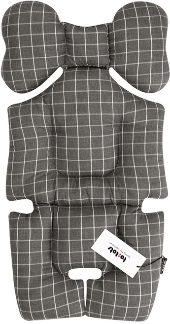 투토츠 에어라이너 유모차시트, 시크체크 차콜, 1개