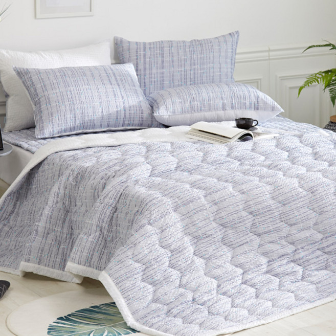 바니루이스 블리스 시어서커 리플 누비이불, 그레이