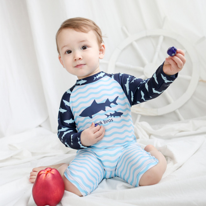 조이멀티 엠케이 남아용 바닷속 상어 우주복 래쉬가드