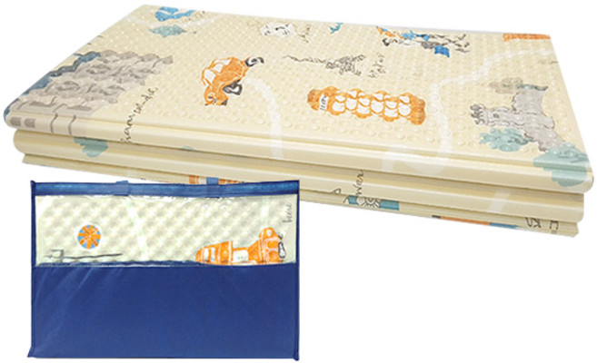 2단 랜드마크 특수코팅 캠핑매트 + 전용가방, 아이보리