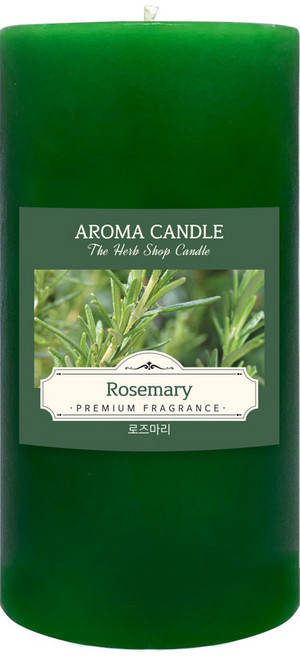 더허브샵 아로마 향기캔들, 로즈마리, 570g, 1개