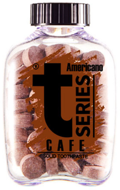 티시리즈 씹는 고체치약 보틀형 아메리카노향, 1개