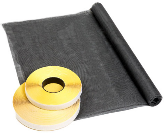 도도 미세 방충망 시트 초특대형 + 벨크로테이프, 1세트